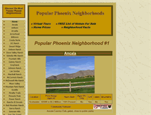 Tablet Screenshot of phoenix-neighborhoods.com